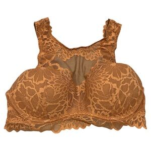 Pink by Victoria’s Secret Lace Bralette Bra Pullover Underwire, Size Small‎